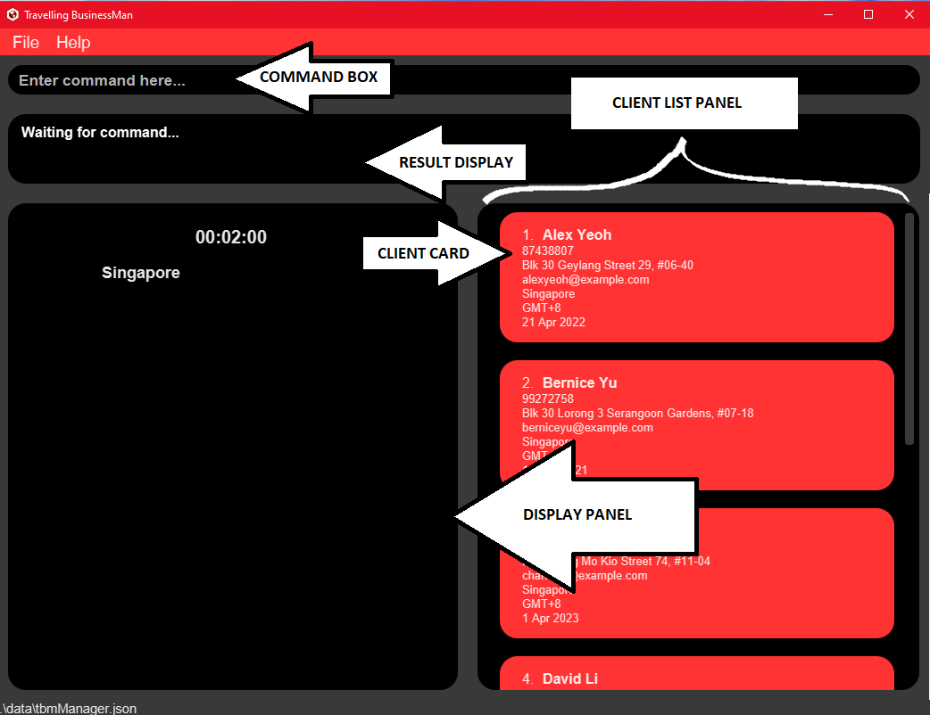 Annotated UI Default Page